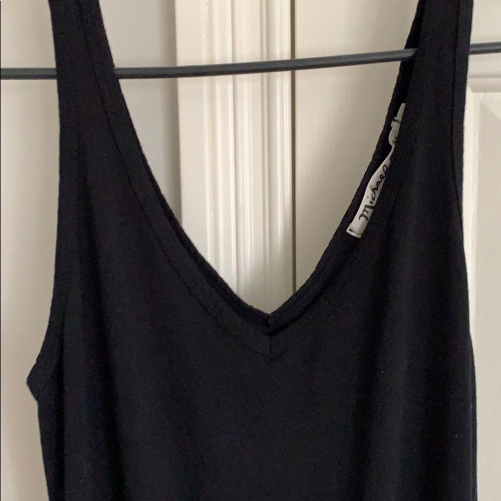 Michael stars black tie waist jumpsuit